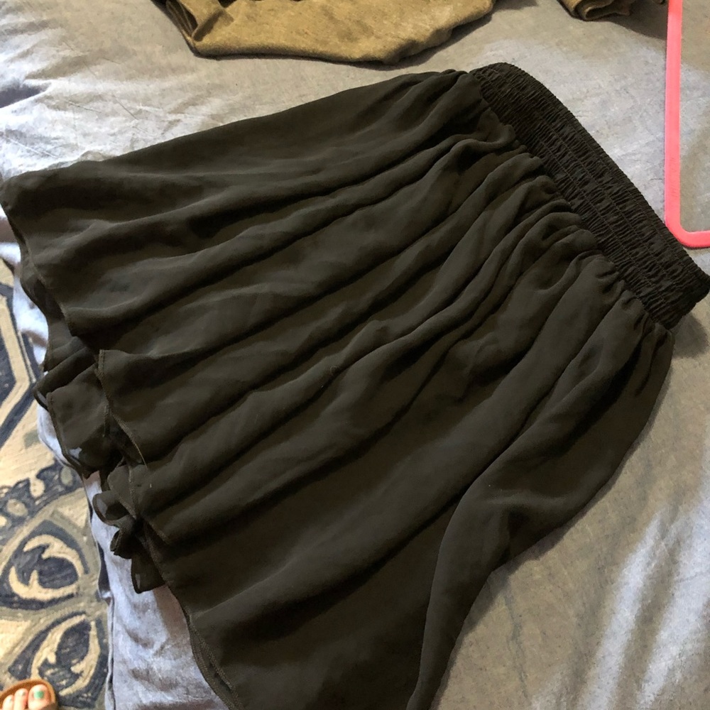 Chiffon short high waisted skirt